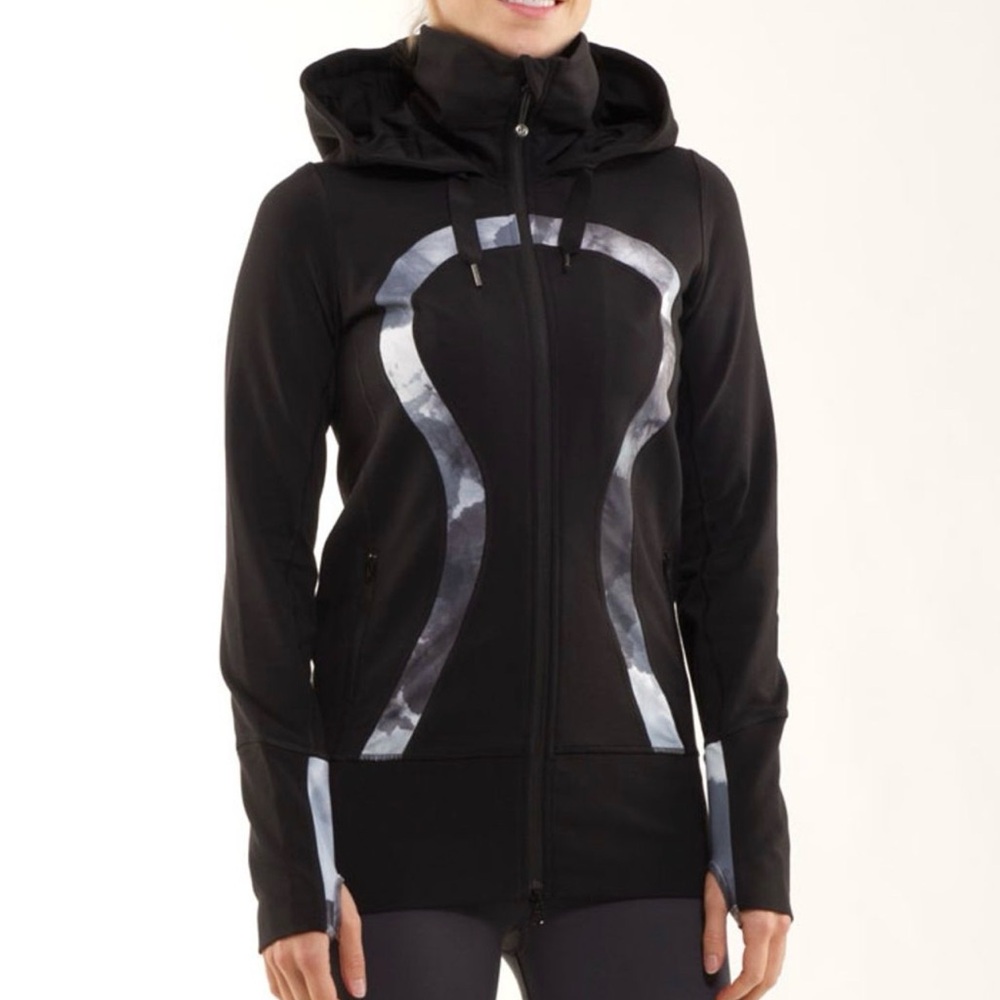 Lululemon stride  jacket brushEd- Black and white Jacket